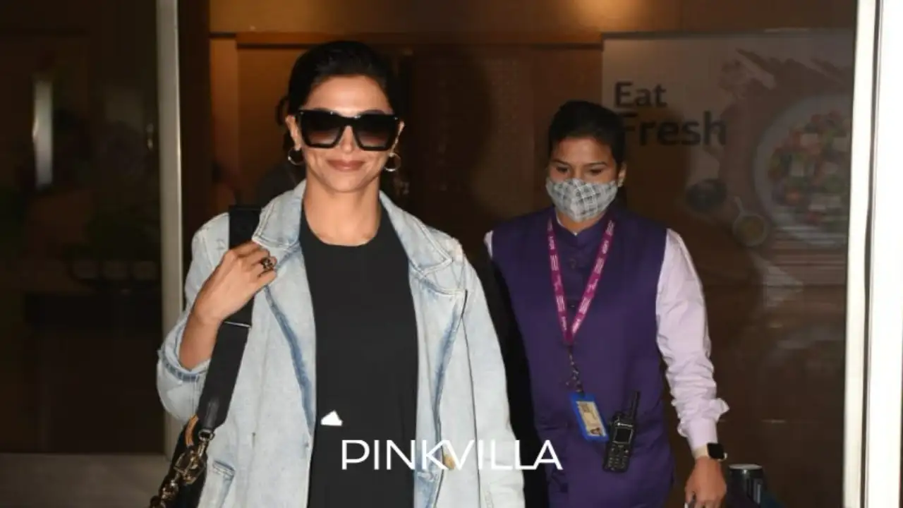 Deepika Padukone ups her fashion game with a denim overcoat as she gets clicked at the airport; PICS Deepika Padukone