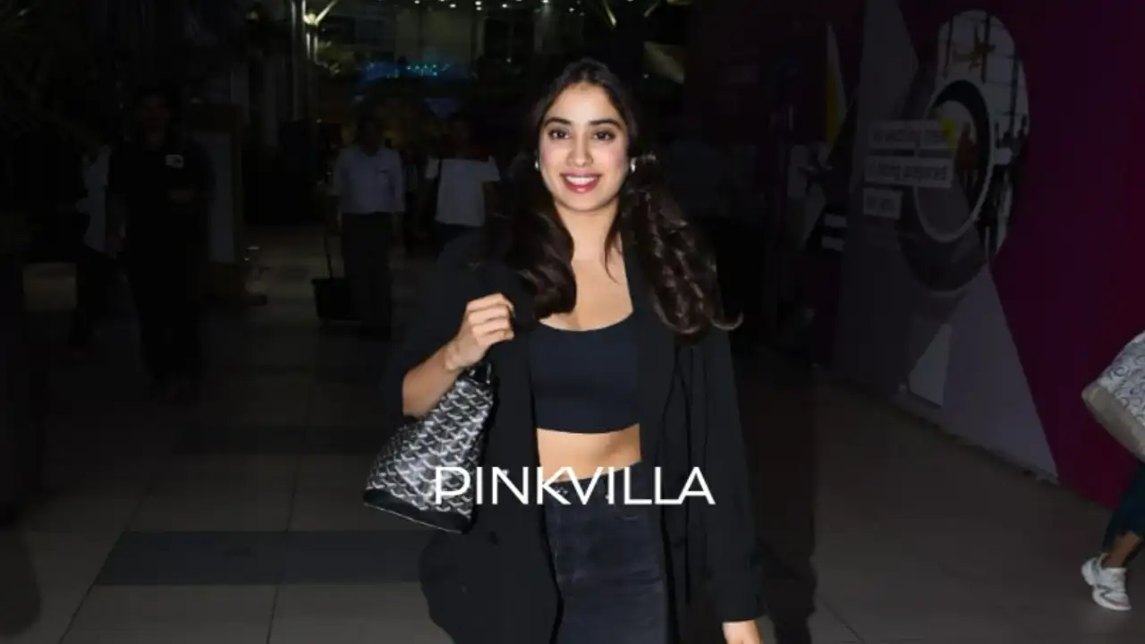Janhvi Kapoor's chic all-black airport look hits all the right notes; PHOTOS Janhvi Kapoor