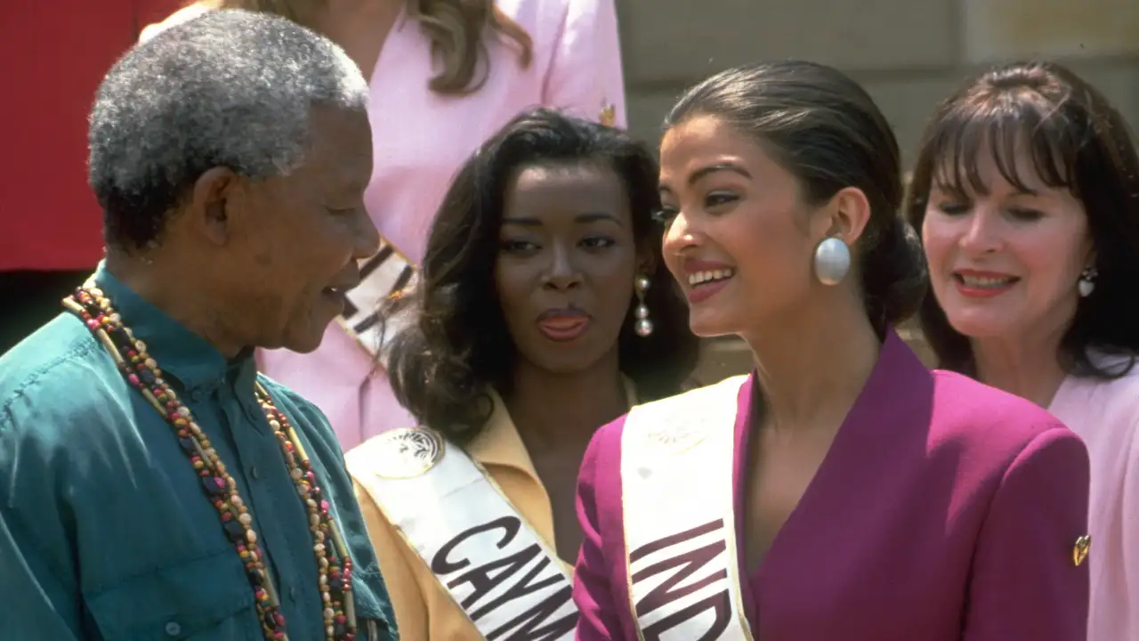 On meeting Nelson Mandela, Aishwarya Rai Bachchan had shared, "Honoured , Privileged and Humbled." Getty Images